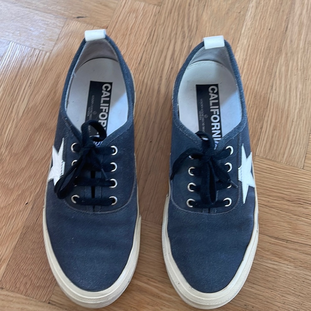Golden Goose Navy Suede sneakers